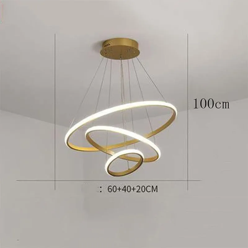 Sky Drop LED Modern Aluminium Ceiling Lamp - Gold media 8