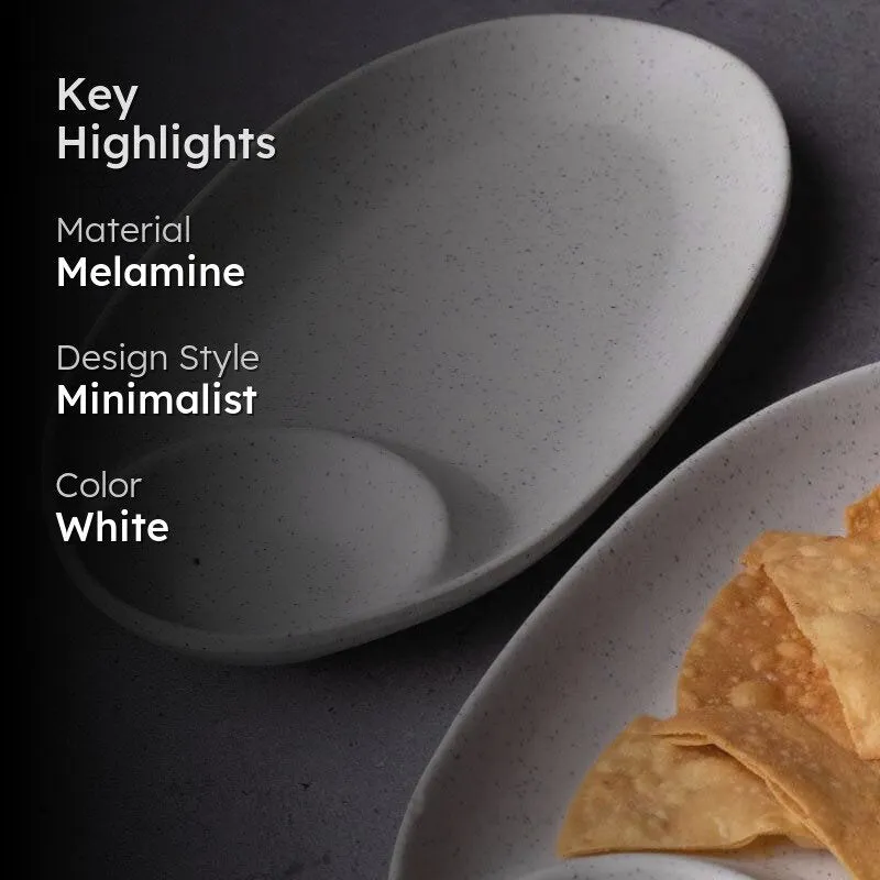 Porris Melamine Chip & Dip Plate - Set of Two media 2