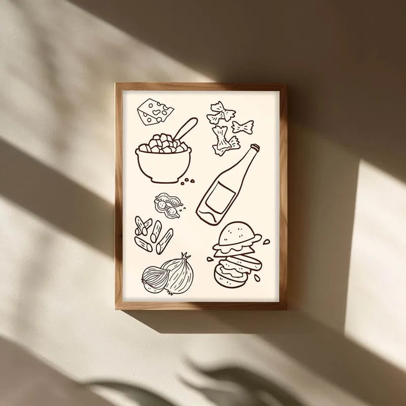 Soft Serve Archival Canvas Wall Art - Brown media 3