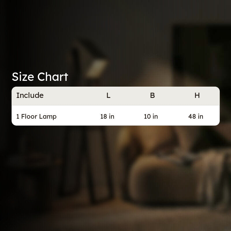 BeigeGlow Wooden Floor Lamp - Brown media 9