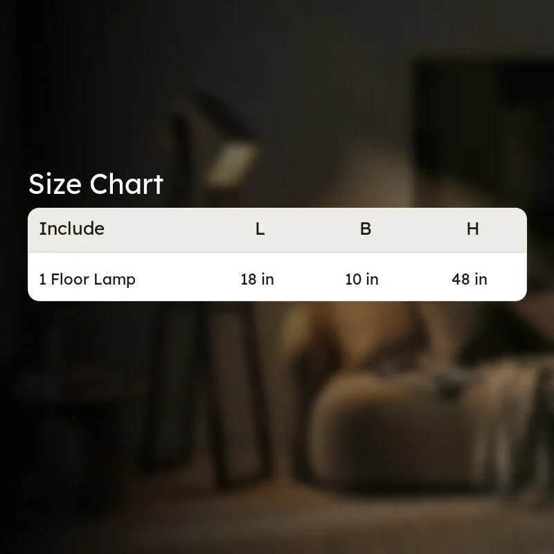 BeigeGlow Wooden Floor Lamp - Brown media 9