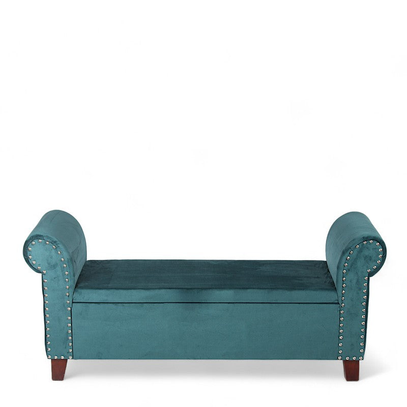 Vavro Sheesham Wooden Bench - Blue media 5