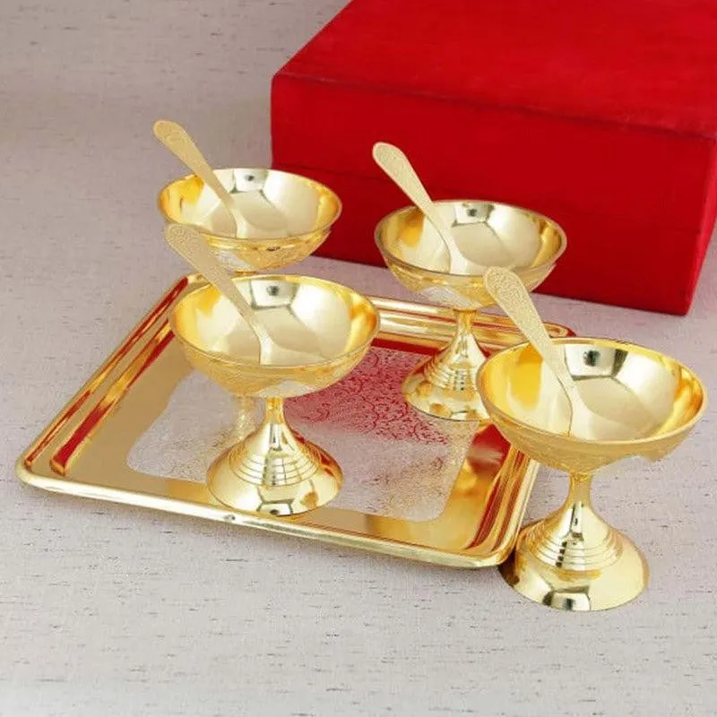Lopa Dessert Cup With Spoon & Tray - Nine Piece Set media 5