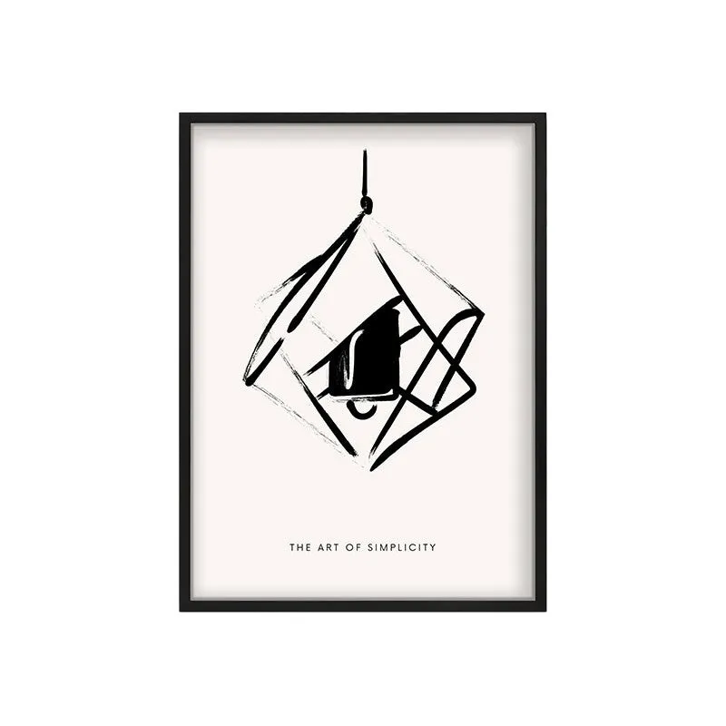 Suspended Calm Canvas Wall Painting With Black Frame media 3