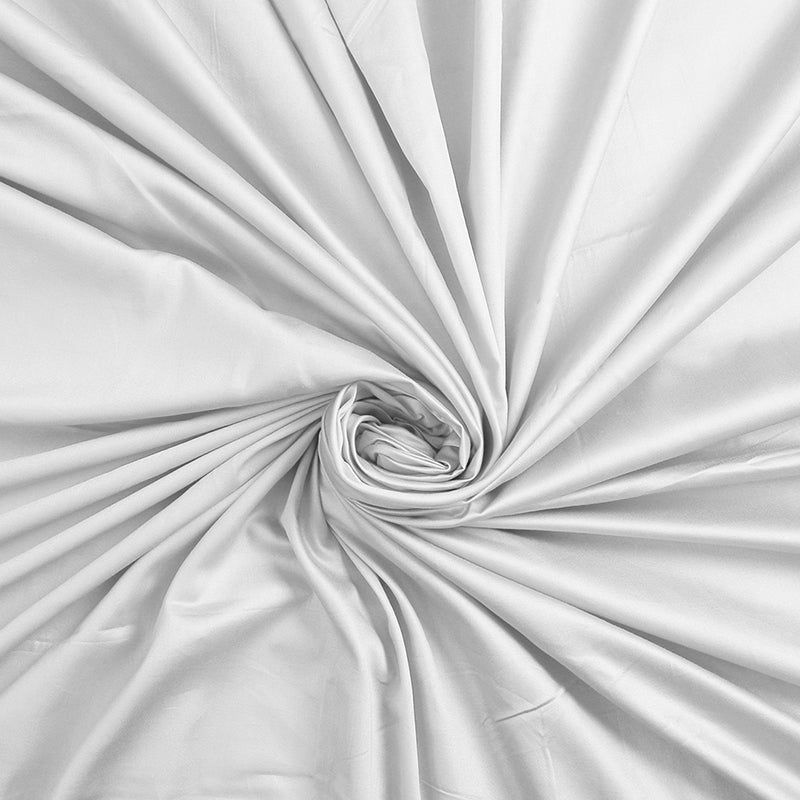 Subtle Grace Solid Cotton Bedsheet (White) - 130 TC media 5