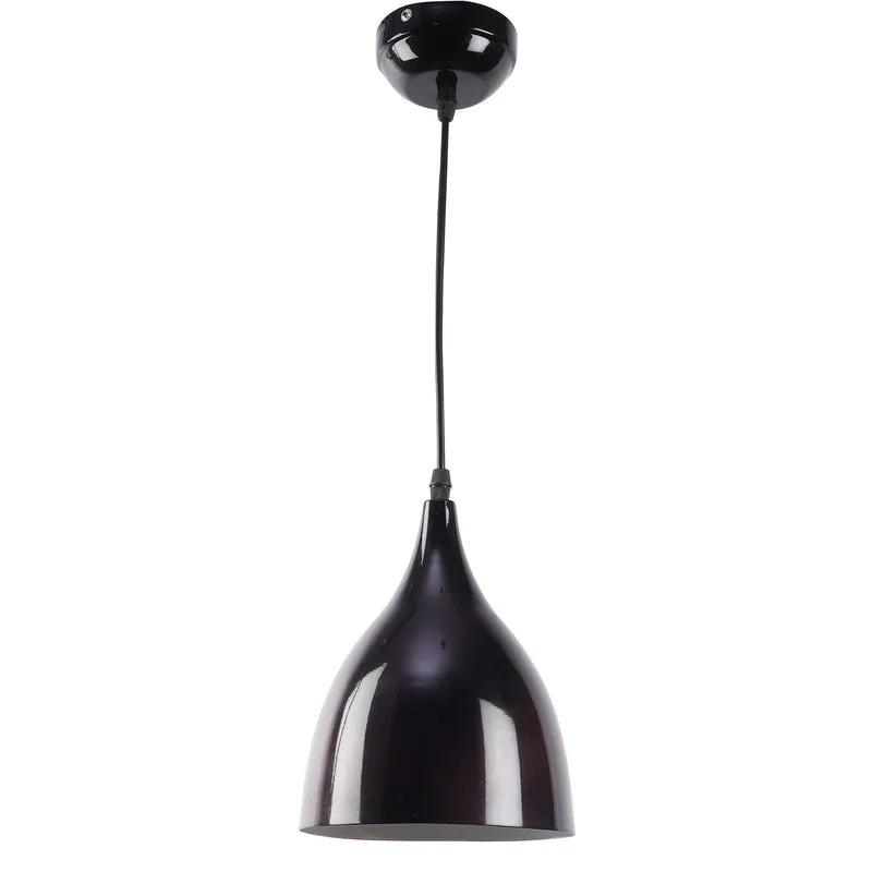 Matte Black Iron Ceiling Lamp media 4