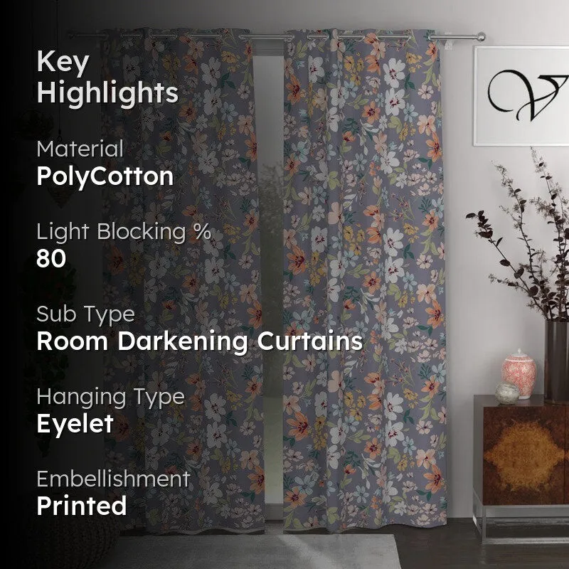 Floral Harmony Curtains - Set of Two media 2