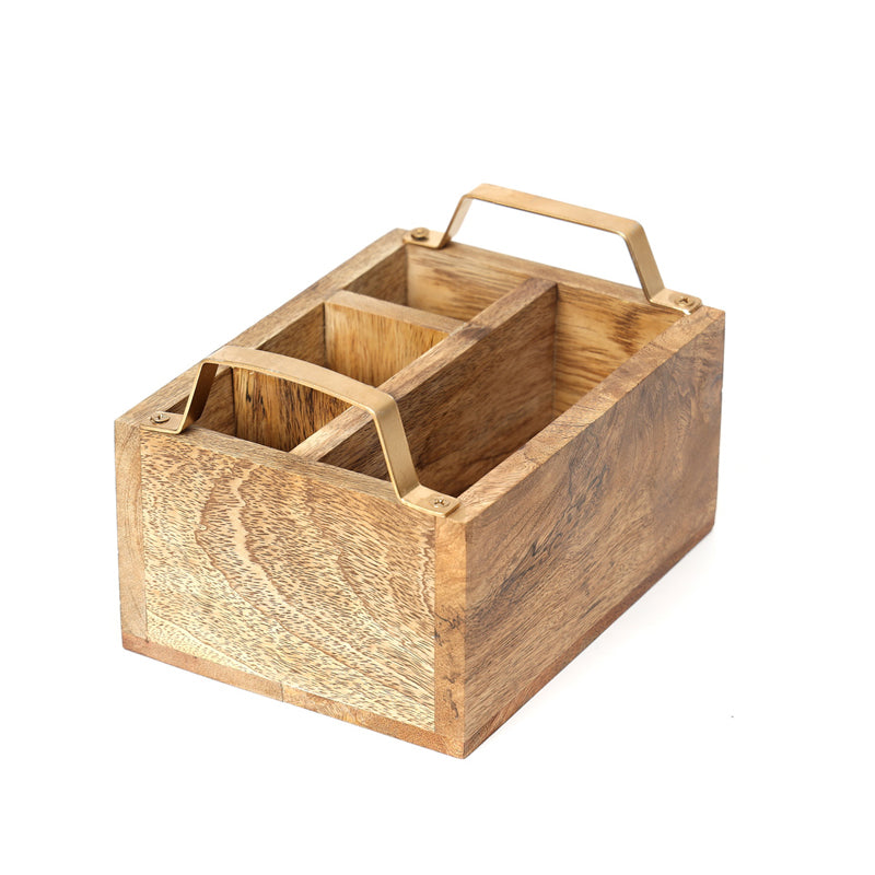 Simiya Mangowood Cutlery Holder media 5