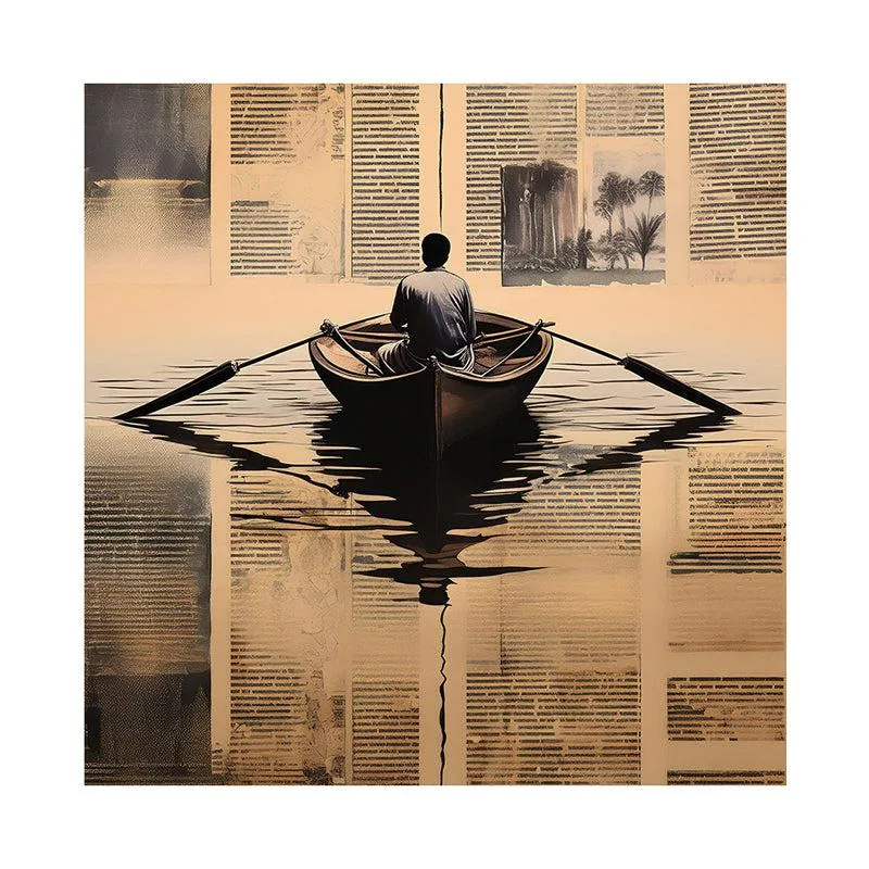 Voyage To The Sea Wall Painting media 4