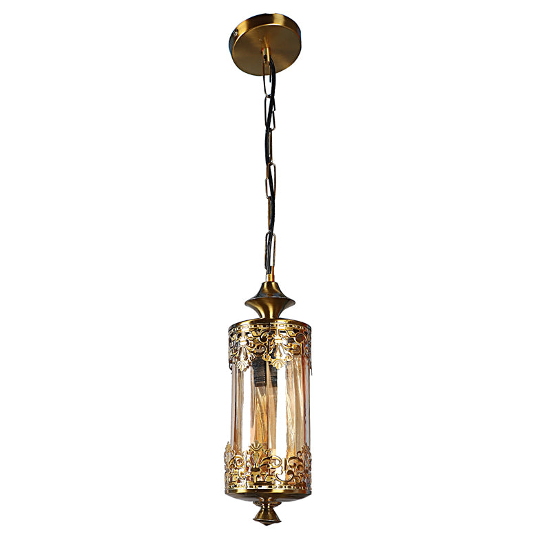 Lanthra Lantern Glass & Iron Ceiling Lamp media 5