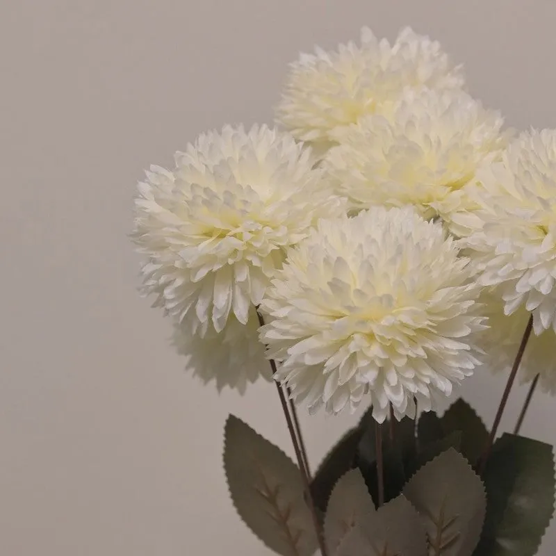 Forever Fresh Artificial Ballmum Bunch - White media 4