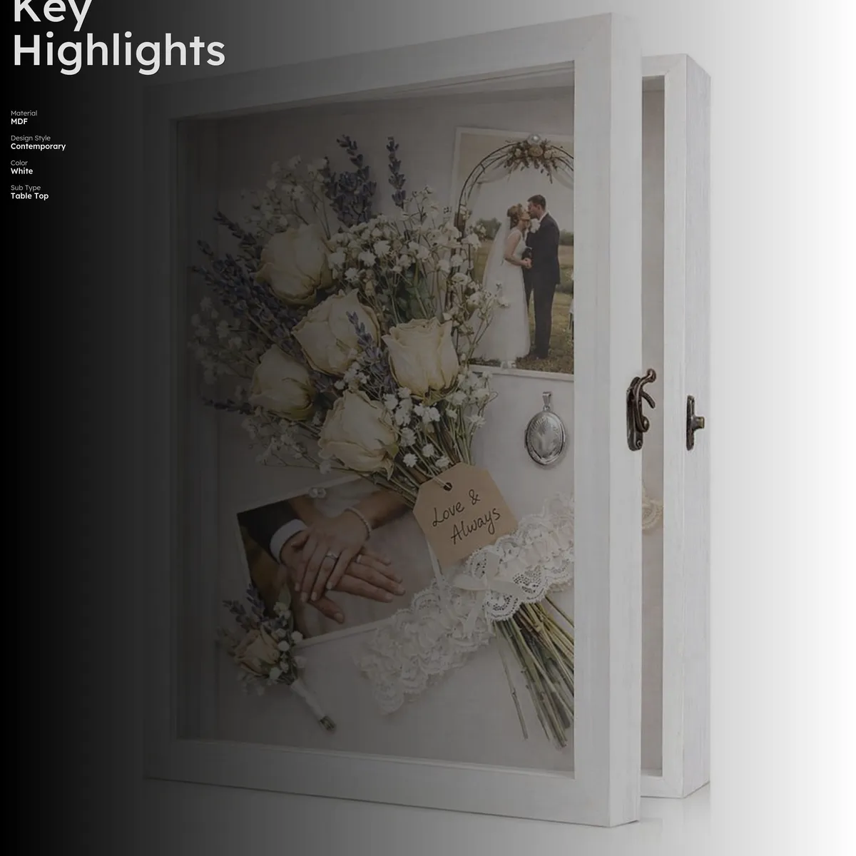 WoodEdge MDF Shadow Box - White media 2