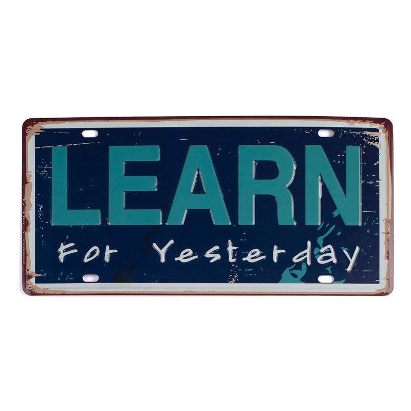 Learn From Yesterday Metal Wall Accent media 3