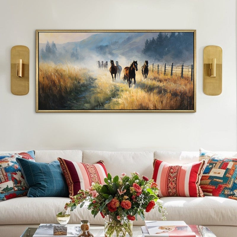 Wildrun Canvas Wall Painting With Frame