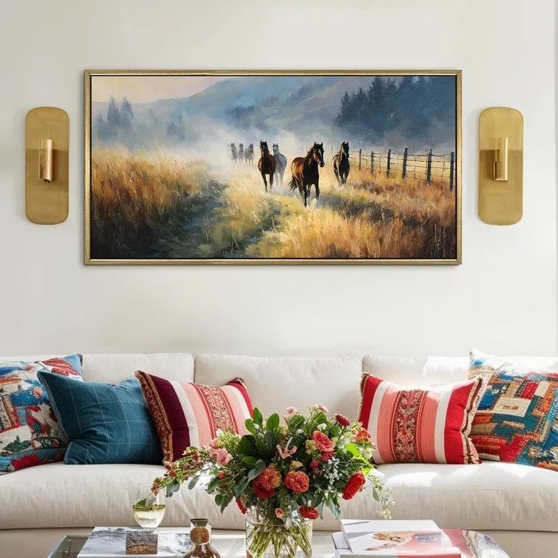 Wildrun Canvas Wall Painting With Frame media 1