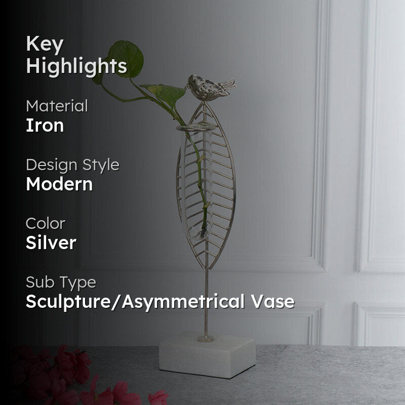 Birdo Test Tube Planter - Silver media 2
