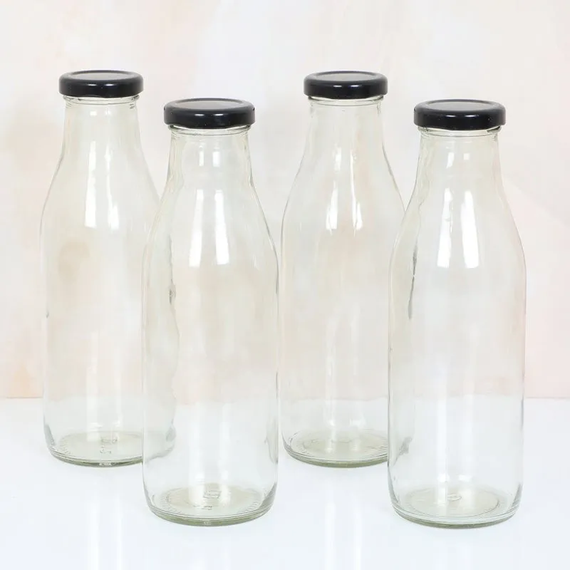 Katra Glasses Milk Bottle (500 mL Each) - Set Of Four media 4