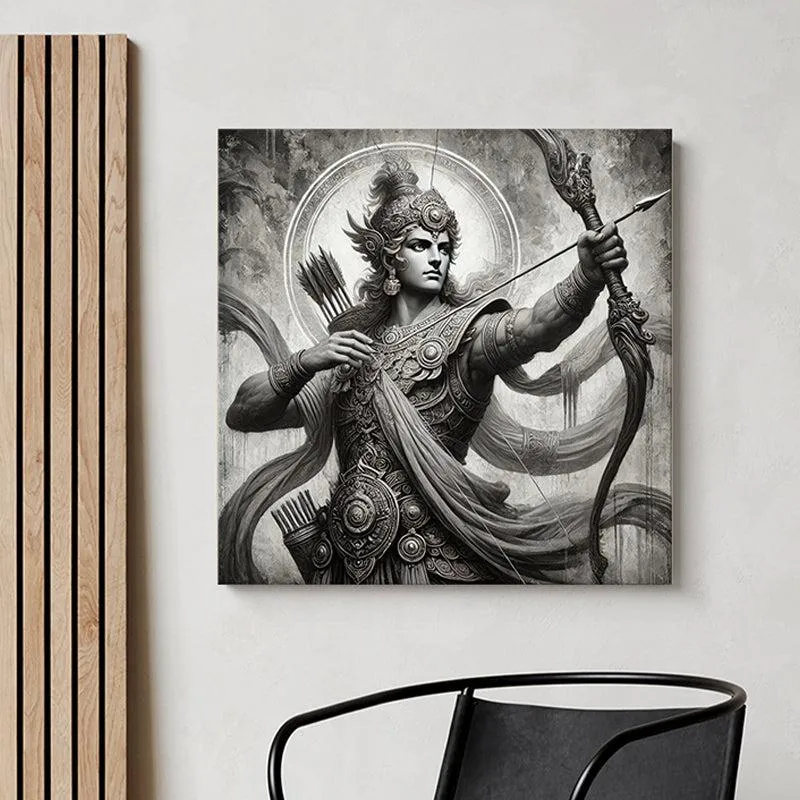 Arjuna The Warrior Wall Painting media 1
