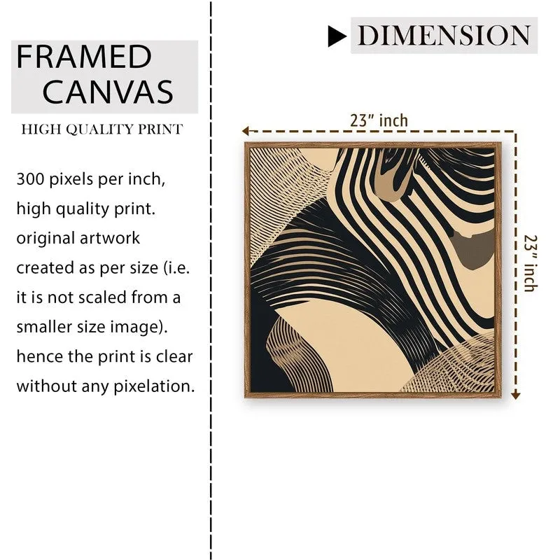 Line Symphony Canvas Wall Art With Frame media 10