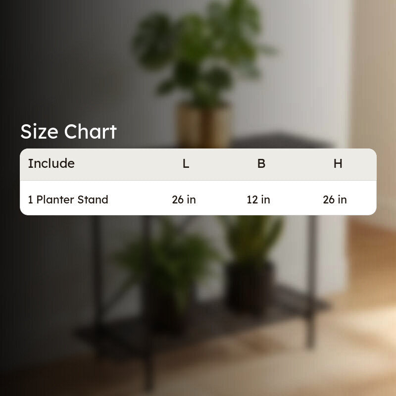 Leafnest Metal Planter Stand - Black media 11