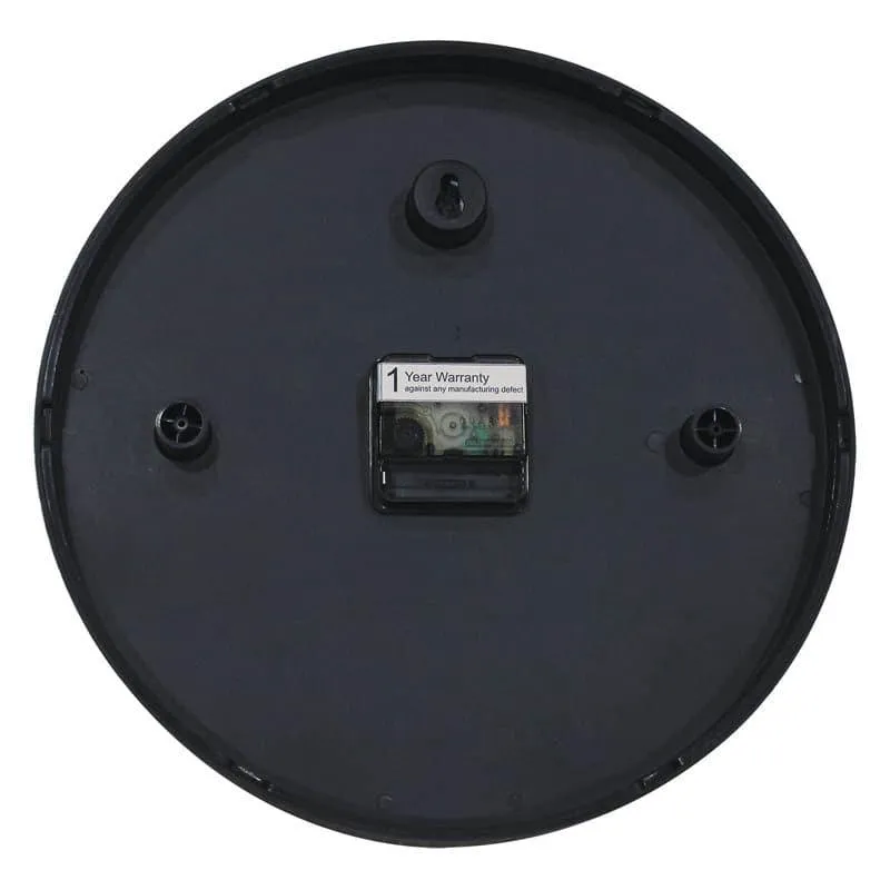 Mezo Marbled Wall Clock - Black media 4