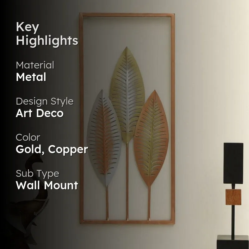 Arlie Leafy Metal Wall Accent media 2