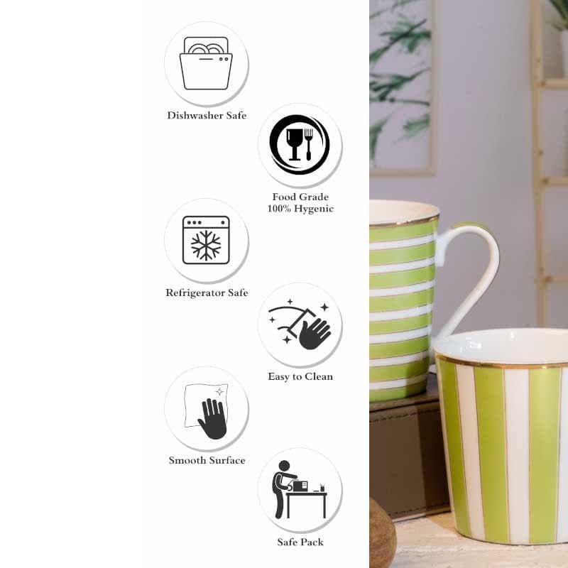 Sonaki Bone China Coffee Mug (310 mL) - Two Piece Set media 5