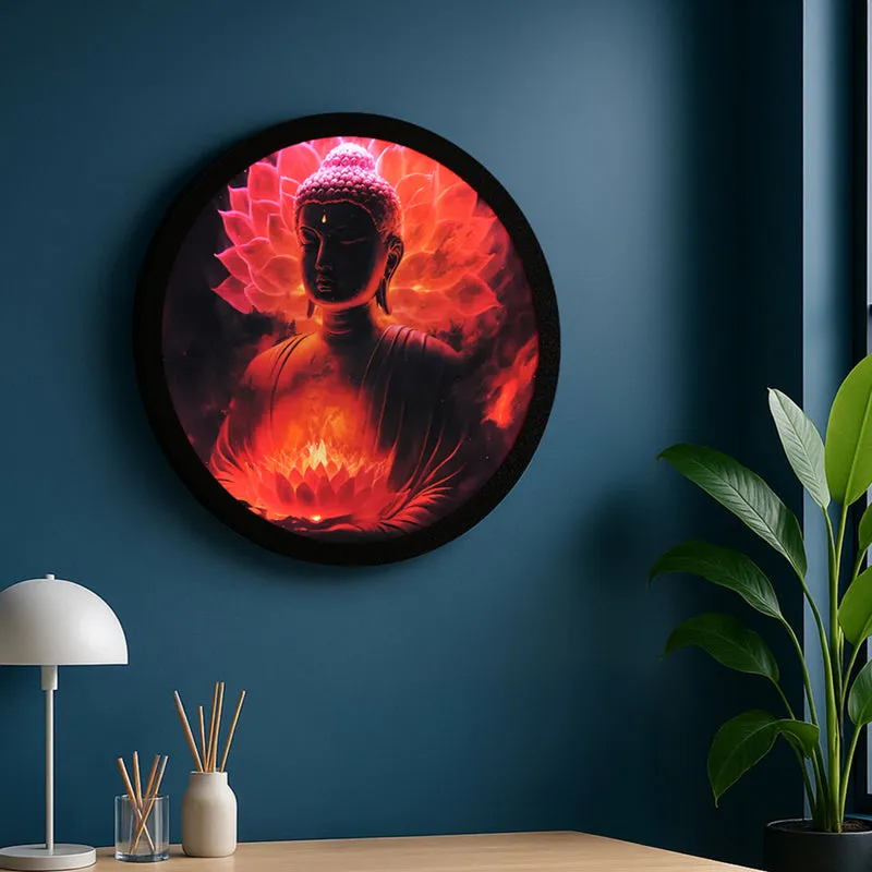 Kamala Buddha Backlit Wall Art media 3