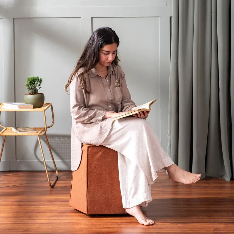 Soft Balance Pouffe (Orange) - Set Of Two media 3