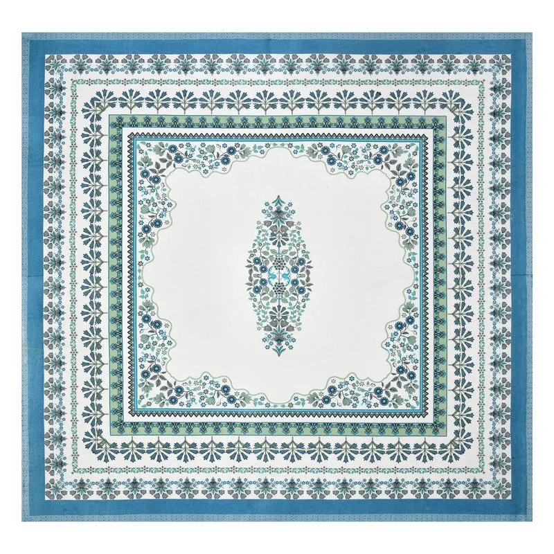 Royal Calm Cotton Bedsheet (Blue,White) - 120 TC media 5