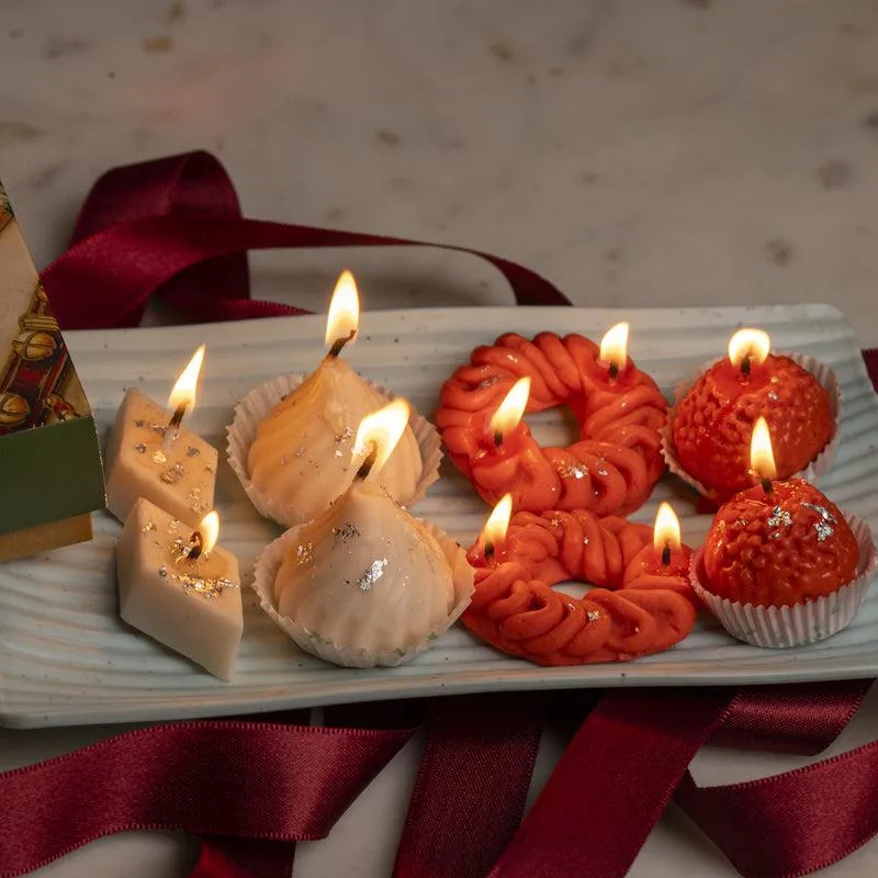 Sweet Yum Orange Scented Candle - Set Of Eight media 3