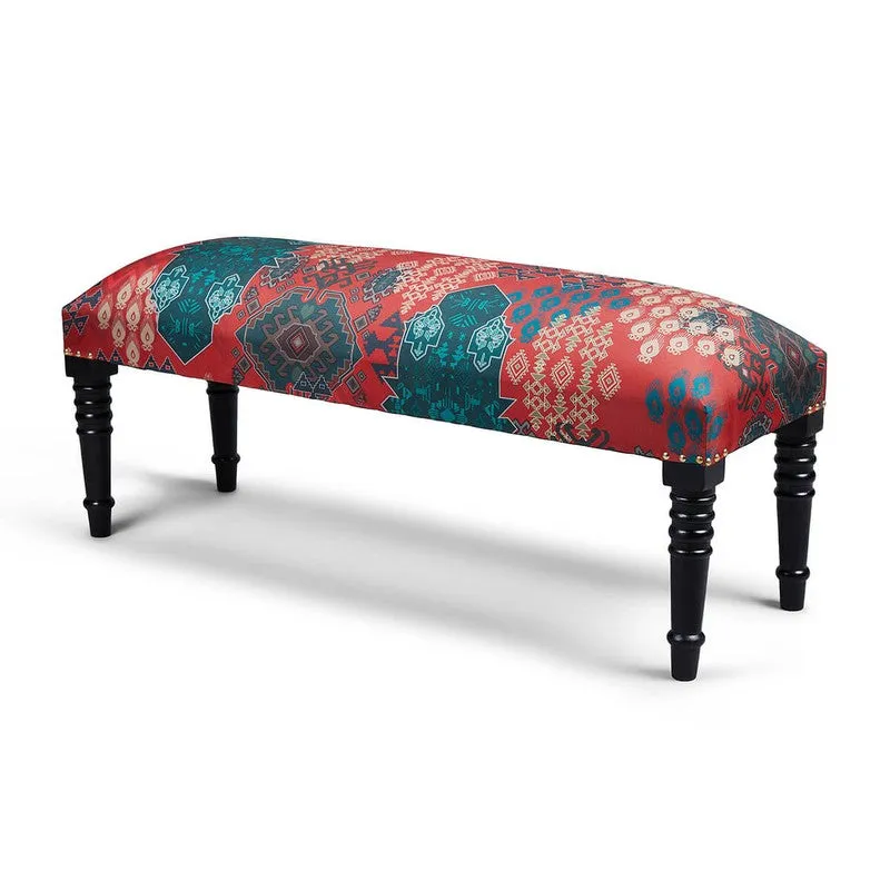 India Circus Sheesham Wood Heritage Haven Wooden Bench media 3