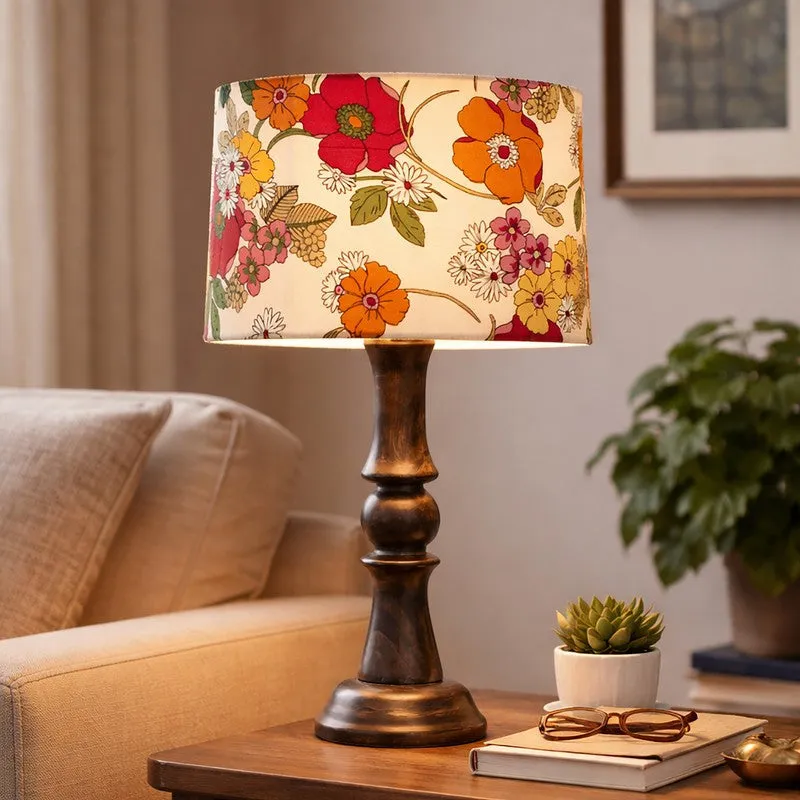 Floral Echo Wooden Table Lamp media 3