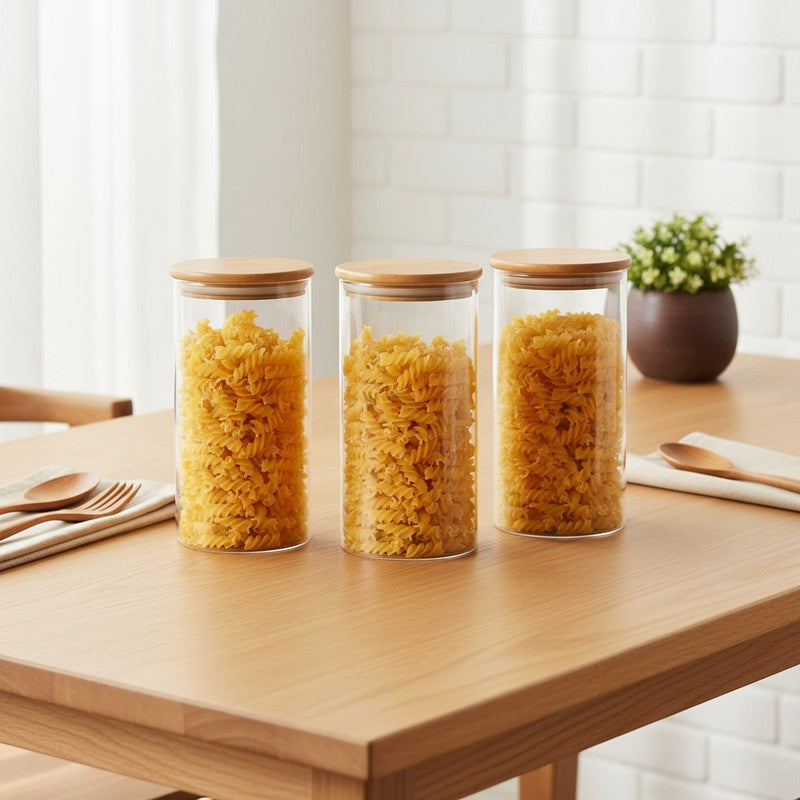 Locky Glass Jar (600 mL Each) - Set Of Three media 3