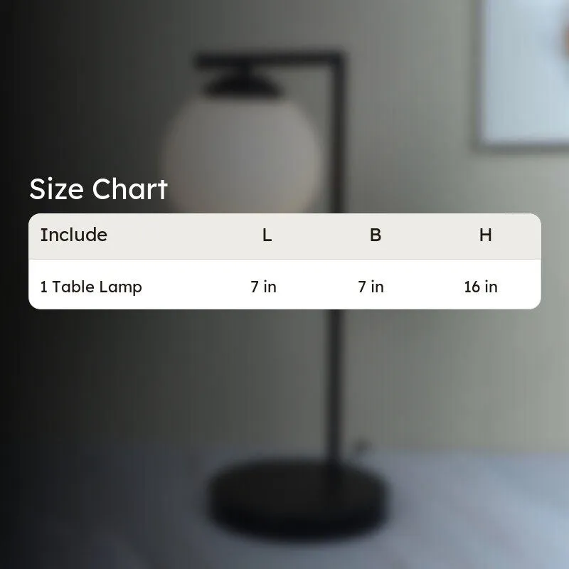 Petit Rayon Solid Iron Moon LED Table Lamp - White,Black media 7
