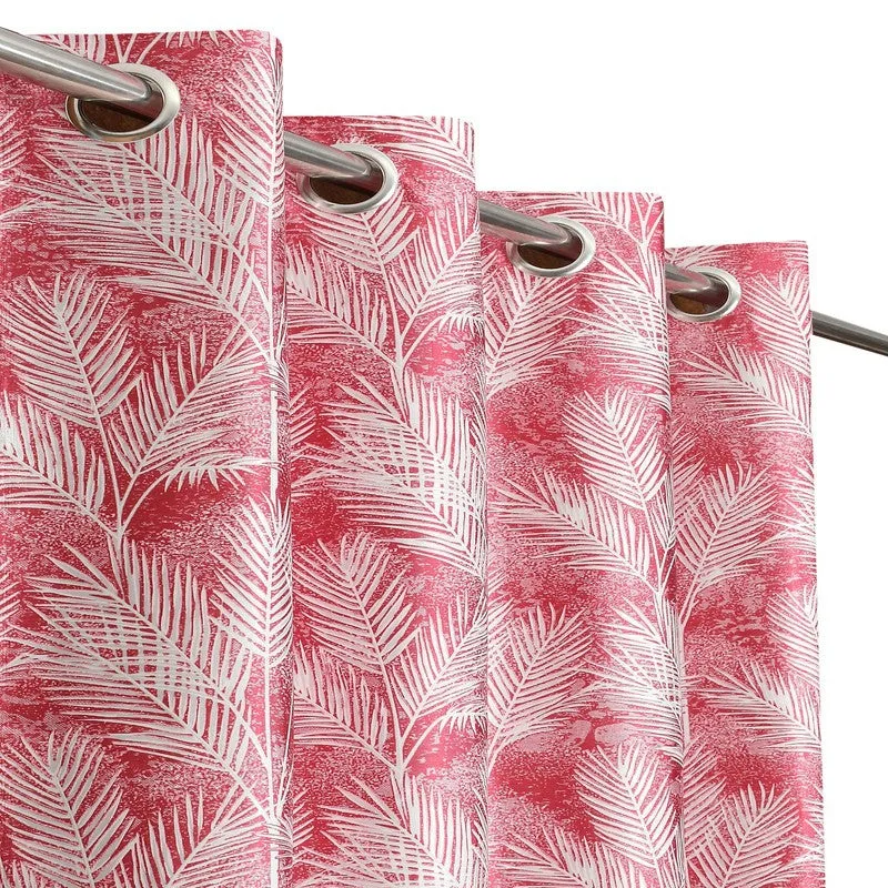 PureShade Printed Curtains (Maroon) - Set Of Two media 3