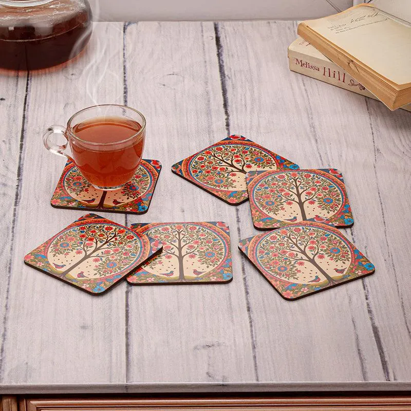 Kintaro Wood Coaster - Set Of Six media 1