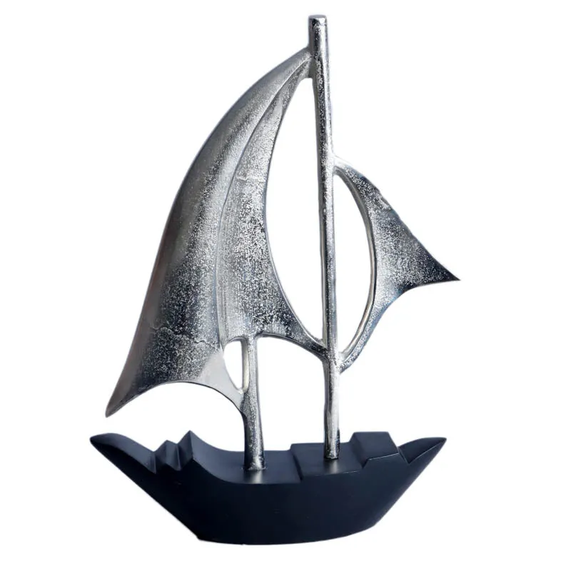 Travel By Boat Aluminium Showpiece media 3