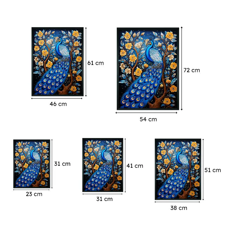 Peacock Magica Canvas Wall Art media 9