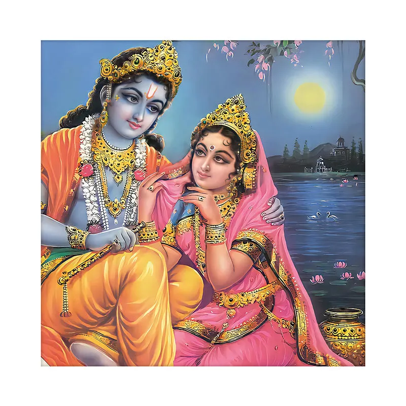 Gaze Of Radha Canvas Wall Art media 3