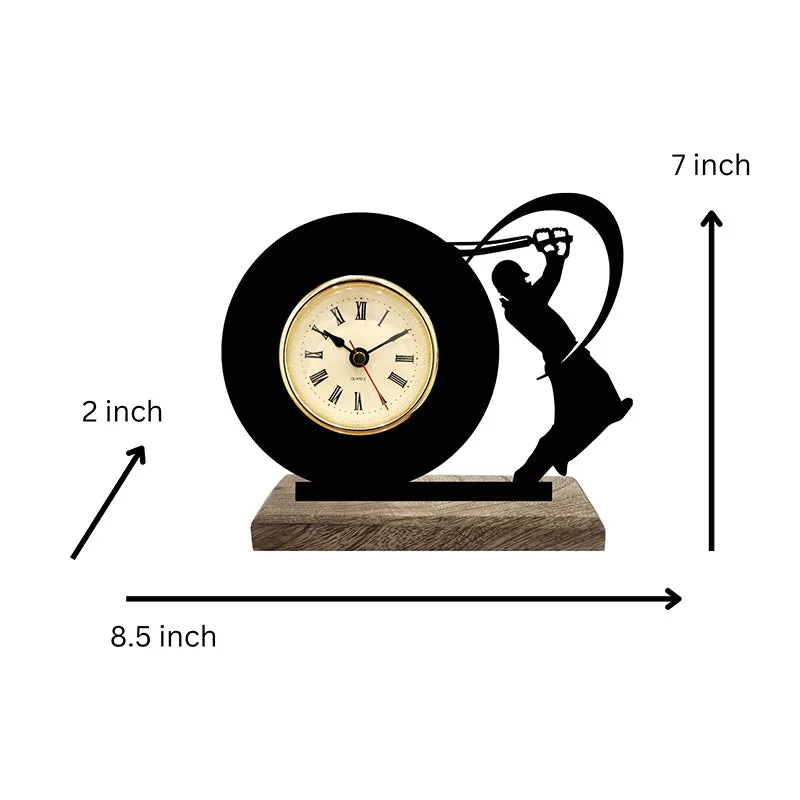 Baseball Shade Analog Table Clocj media 5