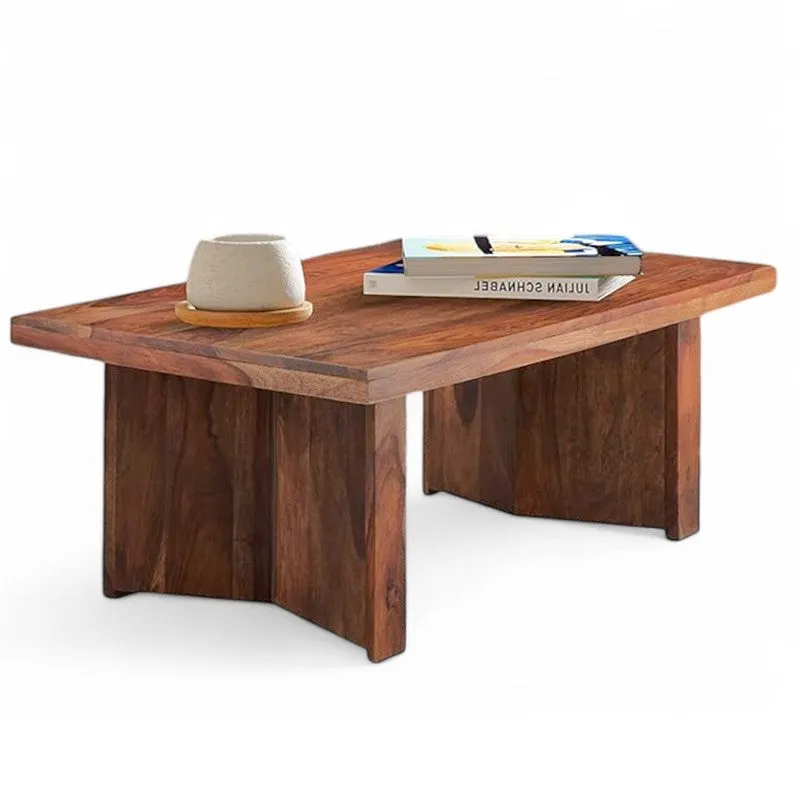 Avenox Sheesham Wooden Center Table - Brown media 6