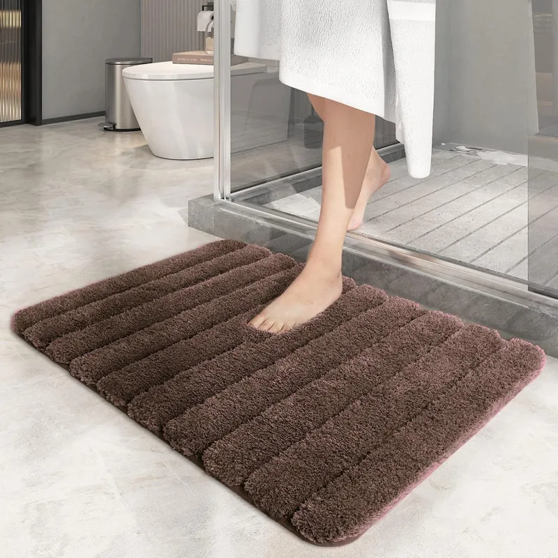 Toronto Touch Microfiber Bath Mat - Brown media 1