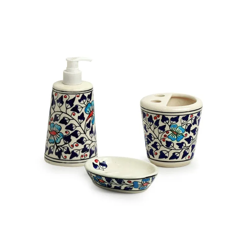 Agna Florae Handpainted Bathroom Set - Three Piece Set media 3