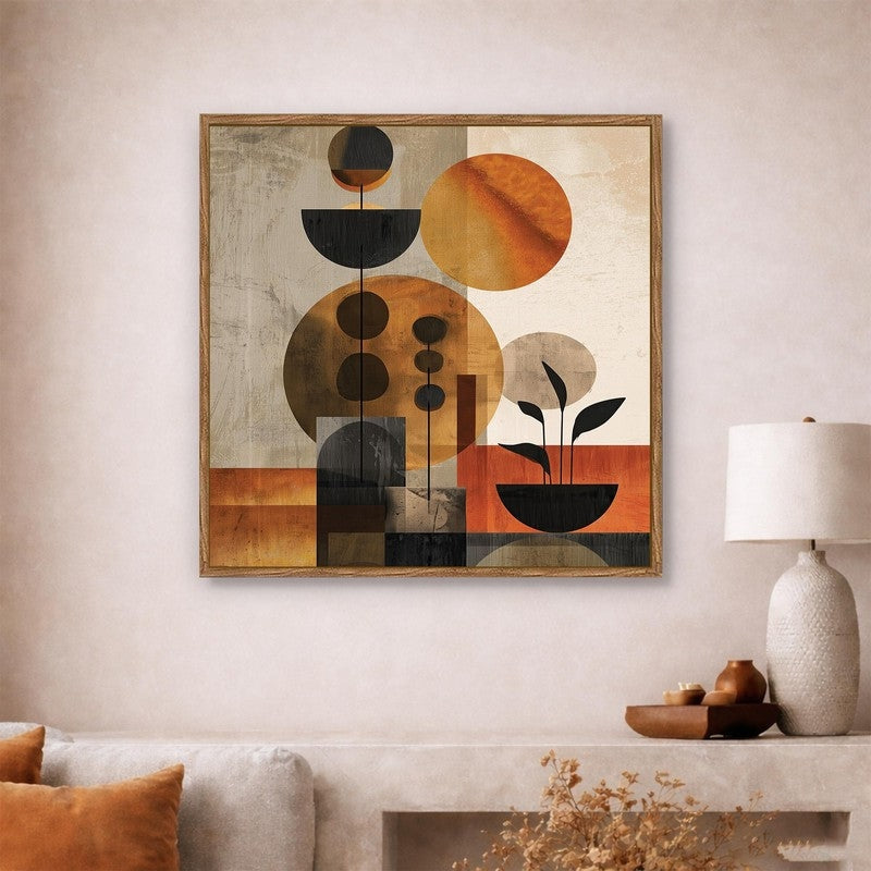 Mystic Geometry Canvas Wall Art With Frame media 3