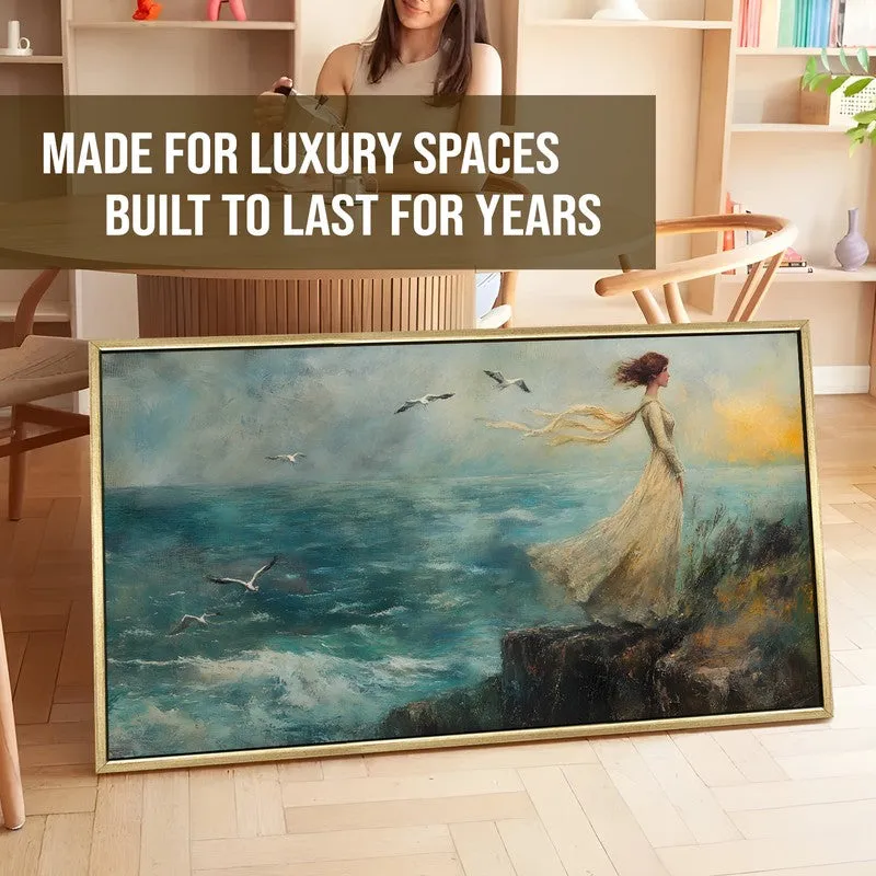 Tide of Light Canvas Wall Painting With Frame media 5