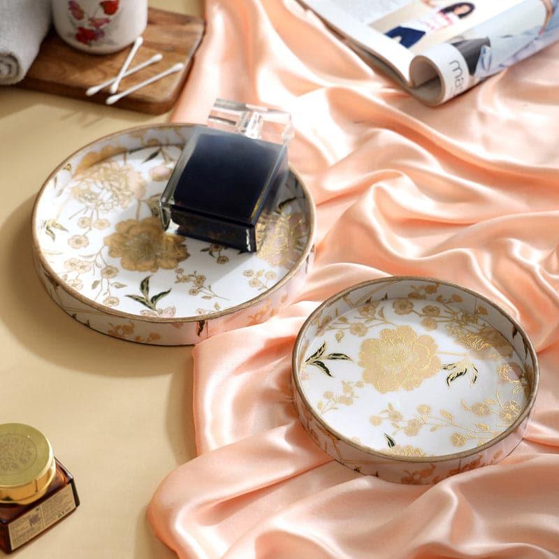 Bluda Floral Round Serving Tray - Set Of Two media 3