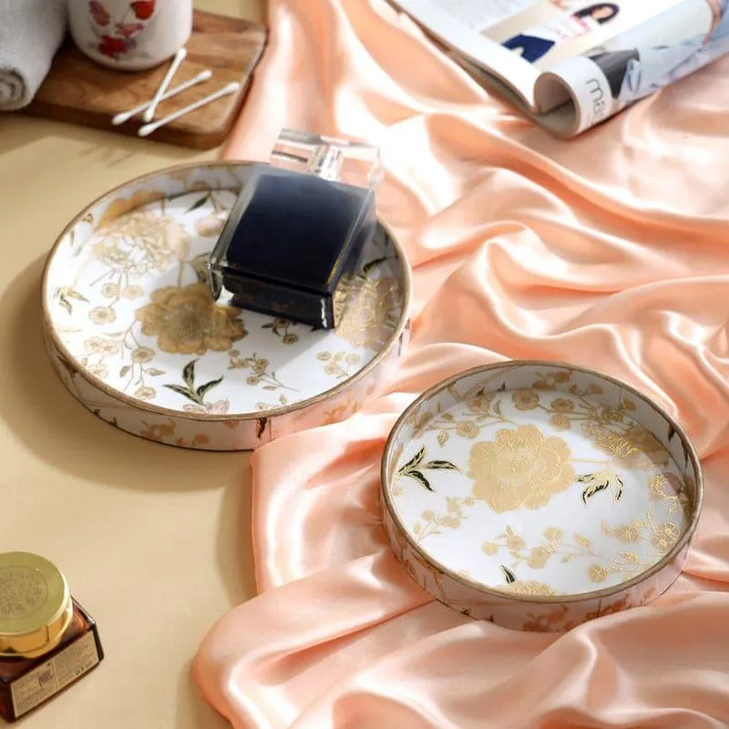 Bluda Floral Round Serving Tray - Set Of Two media 3