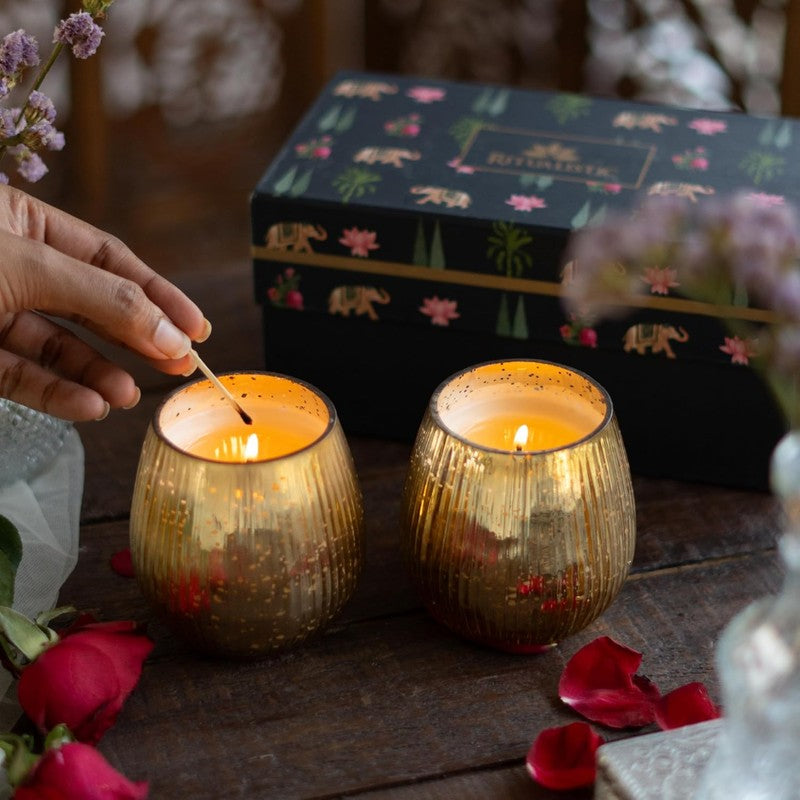 Pushpagandhi Soy Wax Scented Candle - Set Of Two media 5