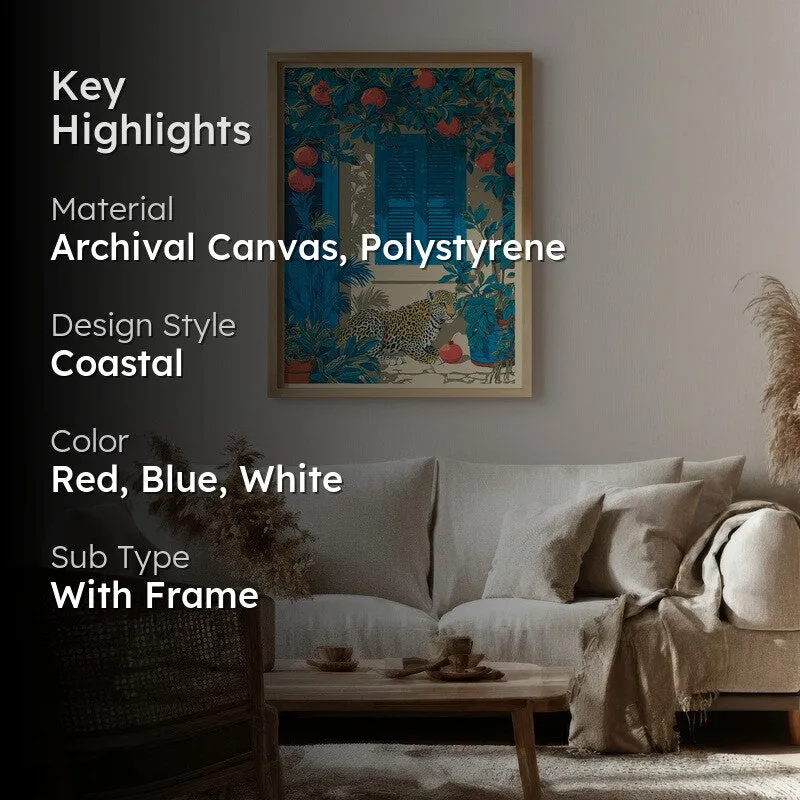 Heritage Home Canvas Wall Painting - Brown Frame media 2